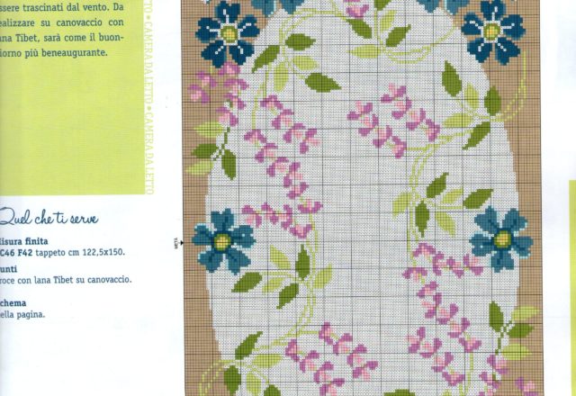 floral carpet cross stitch pattern (2)