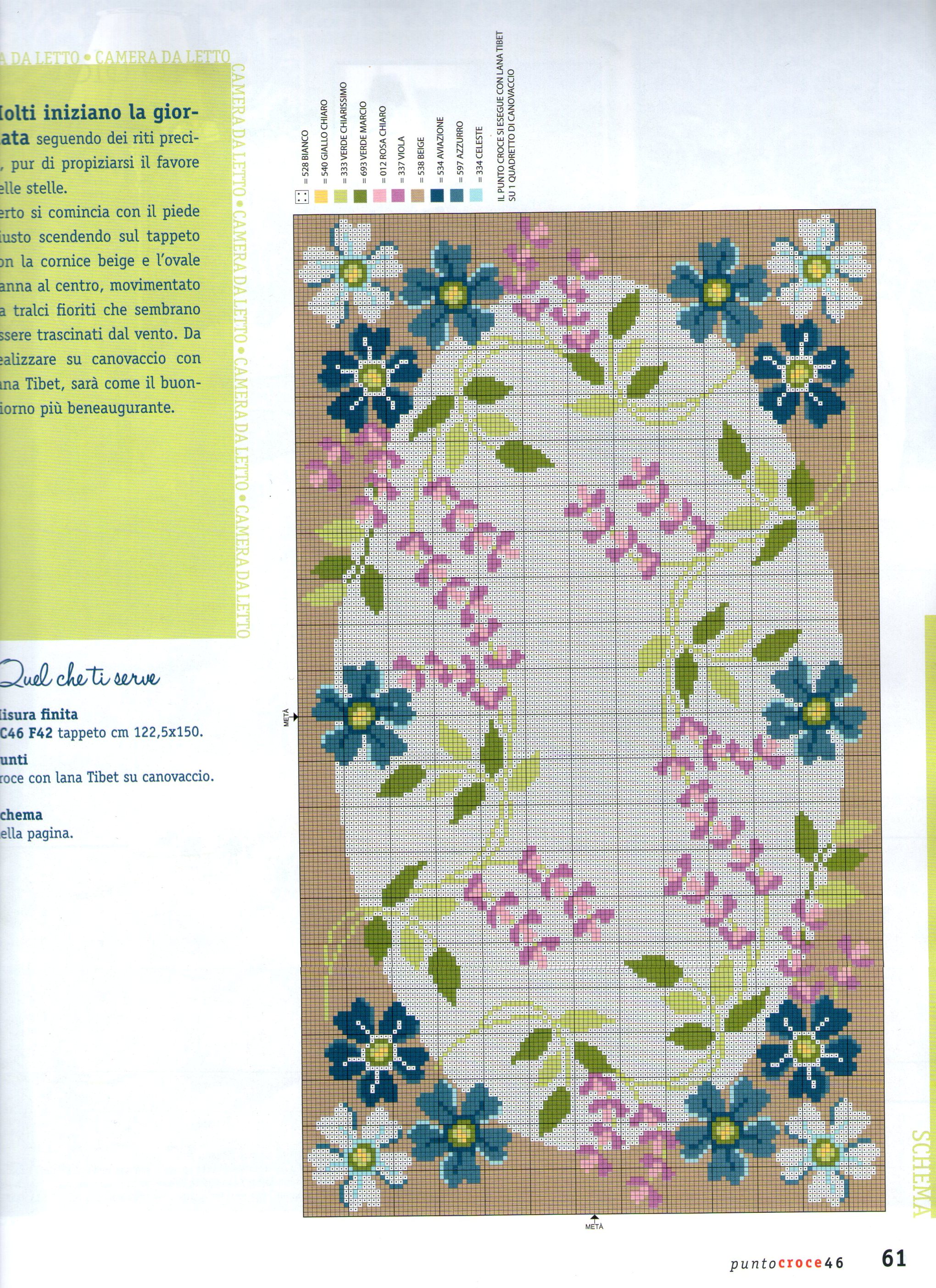 floral carpet cross stitch pattern (2)