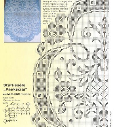 flowers worked table runner