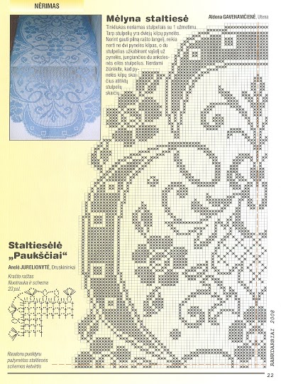 flowers worked table runner