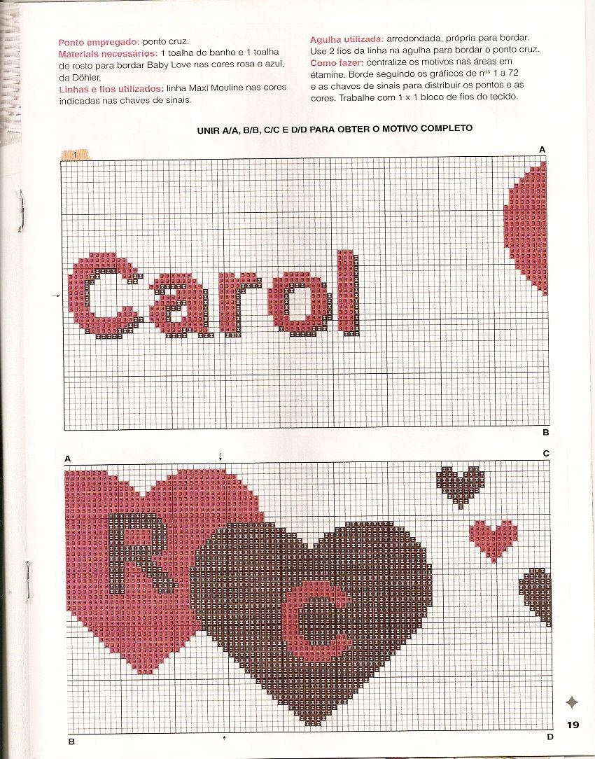 hearts and towels cross stitch alphabet for names (3)