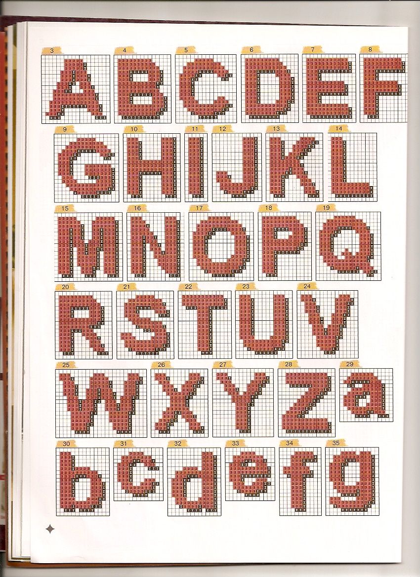 hearts and towels cross stitch alphabet for names (6)