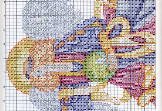 heavenly angel cross stitch pattern (2)