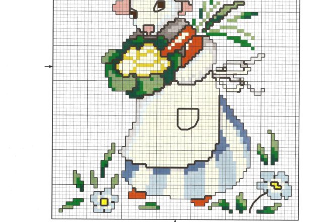 little picture kitchen with rabbit mother