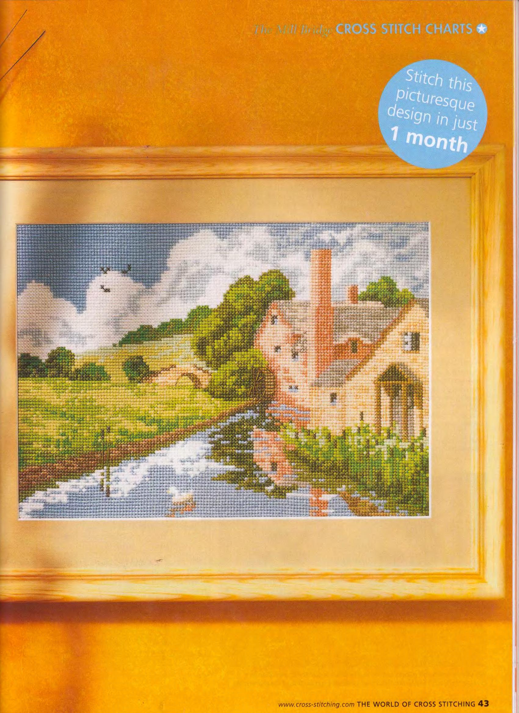 mountain landscape picture cross stitch (1)