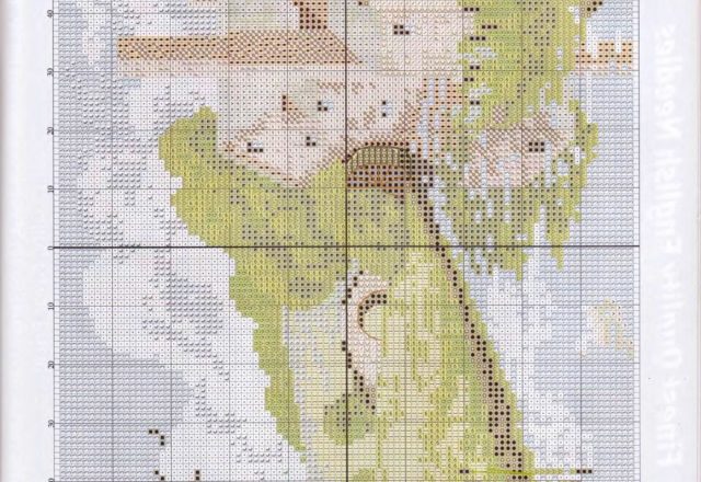 mountain landscape picture cross stitch (3)