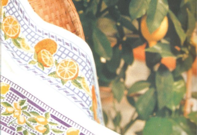 orange and fruits cross stitch border (2)