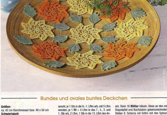 oval or round doily flowers and leaves (2)