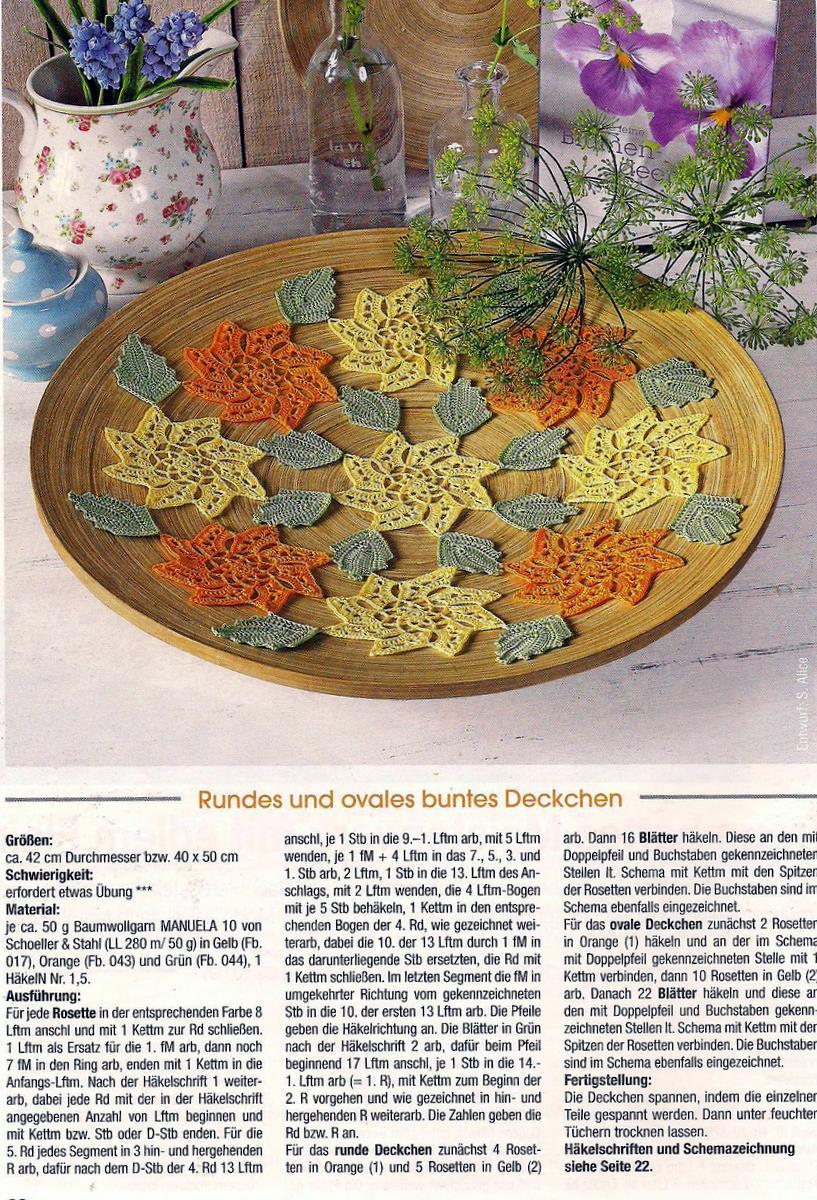 oval or round doily flowers and leaves (2)