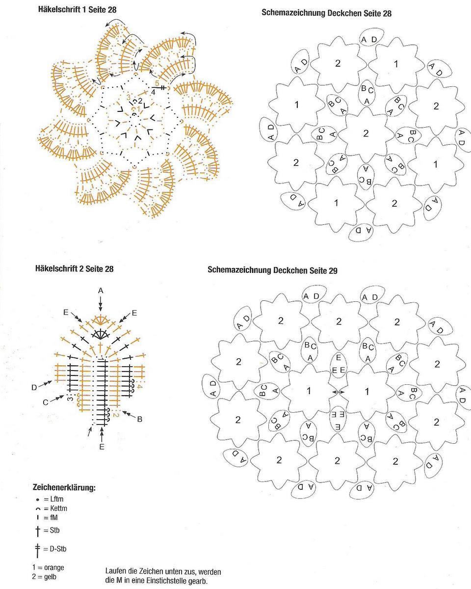 oval or round doily flowers and leaves (3)