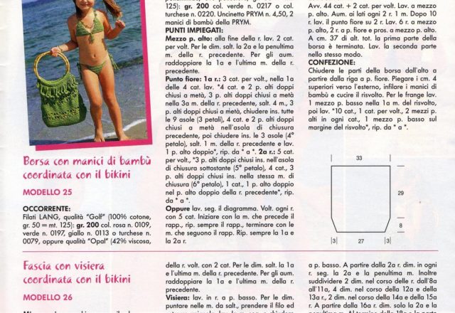 pareo swimsuit visor mat bag crochet child (5)