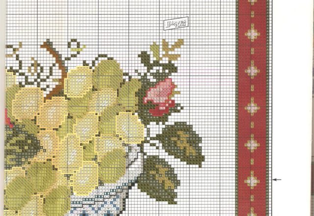 picture fruit basket apples and white grapes (6)