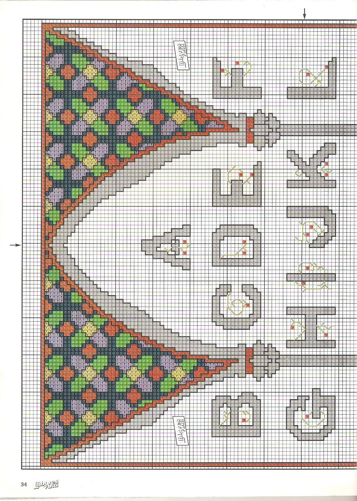 picture with a stained-glass alphabet in the window (2)