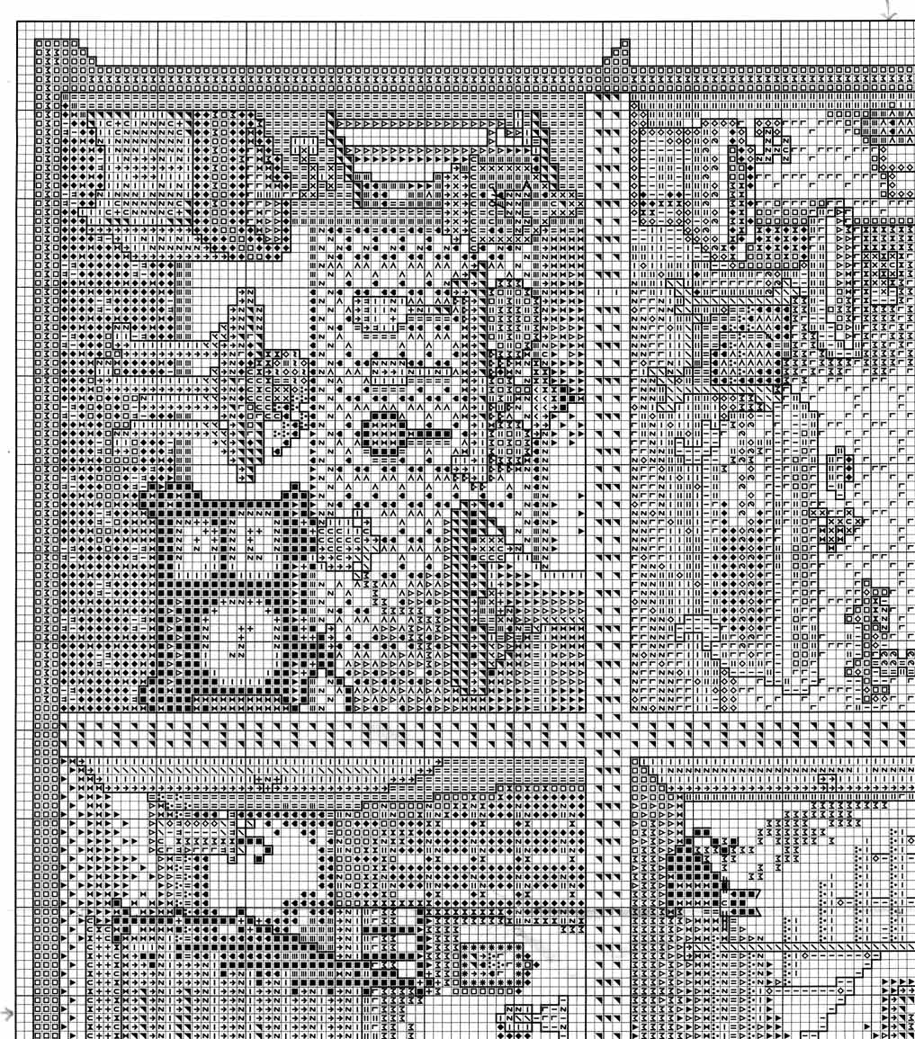 picture with cross stitch house for dolls (3)