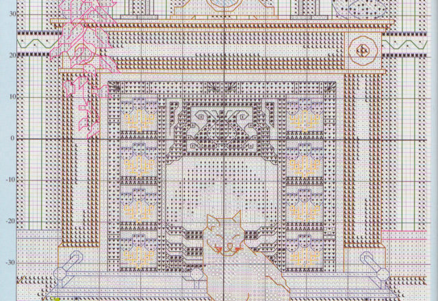 picture with two cats in front of the fireplace (3)