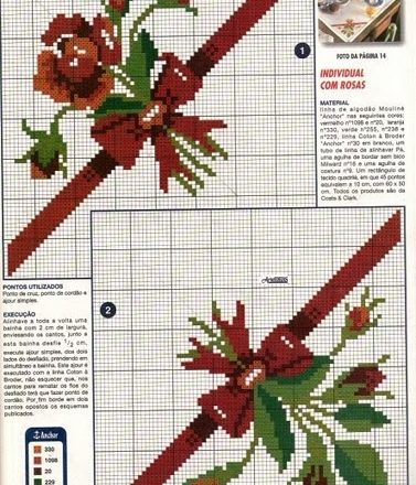 placemat bouquets of red roses (1)