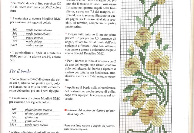 placemat with yellow flowers (2)