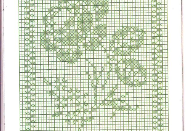 rectangular doily filet with rose stem (2)