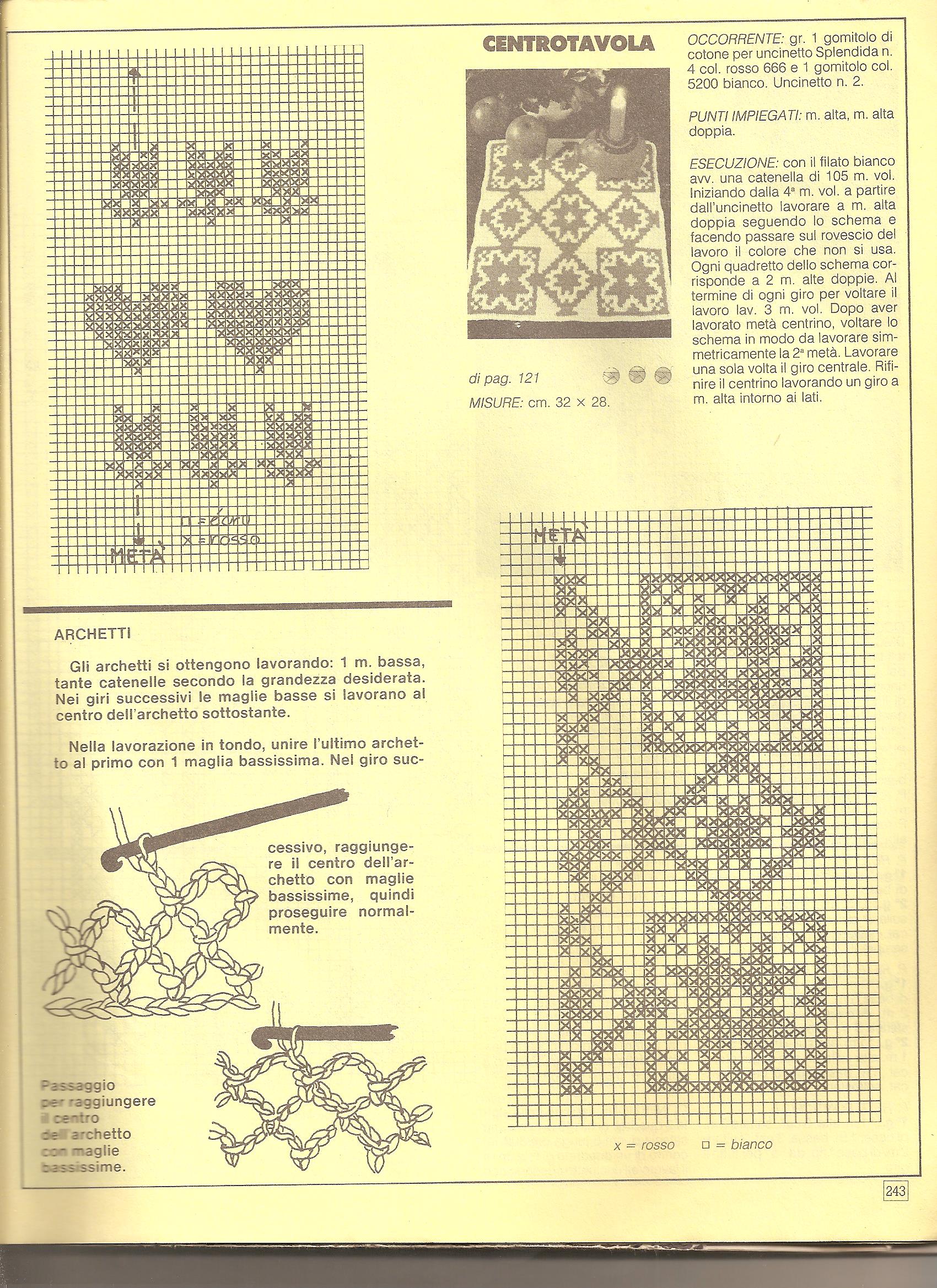 rectangular jacquard crochet doily (2)