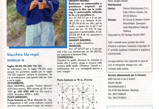 royal blue jacket crochet child