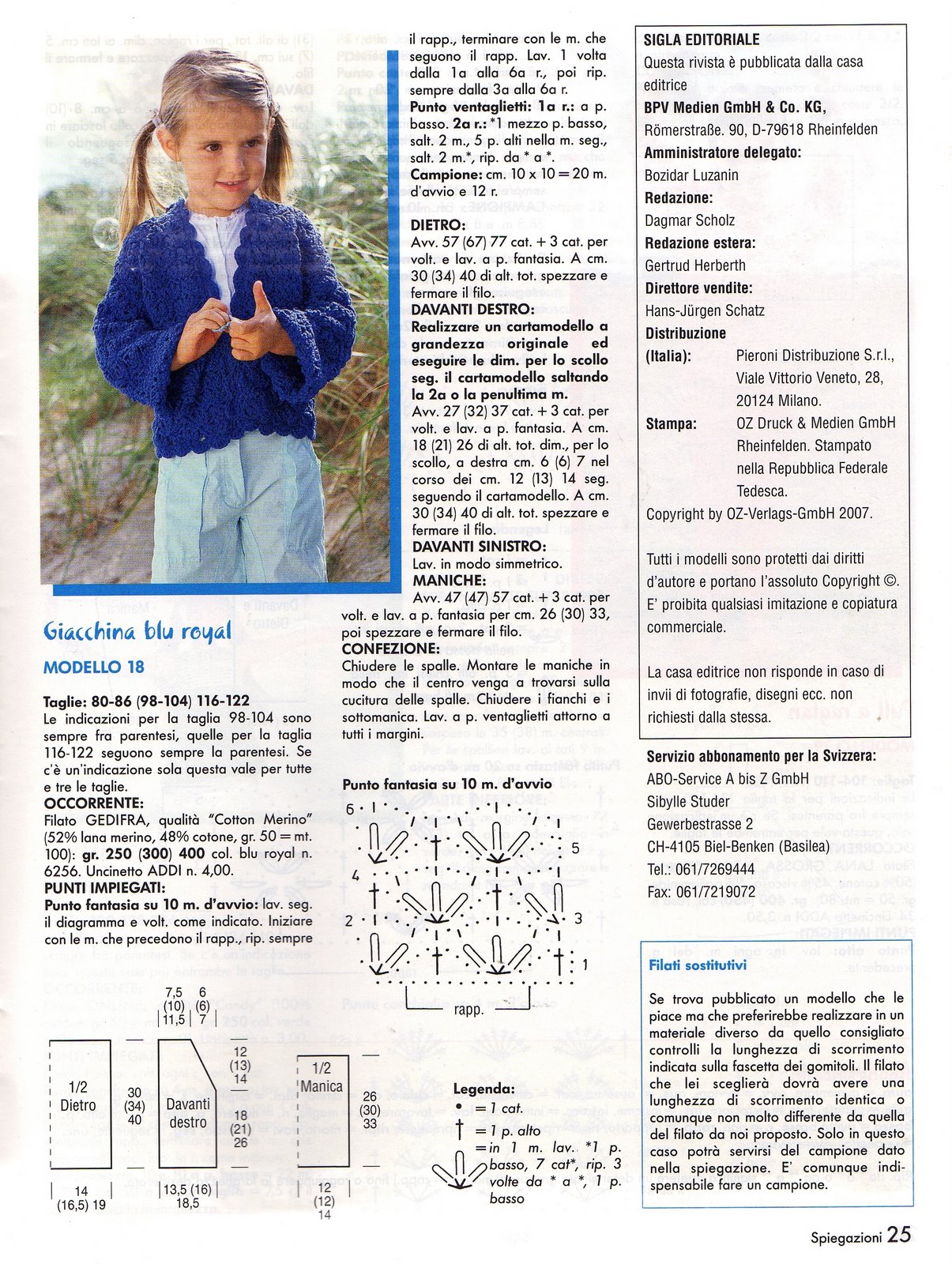 royal blue jacket crochet child