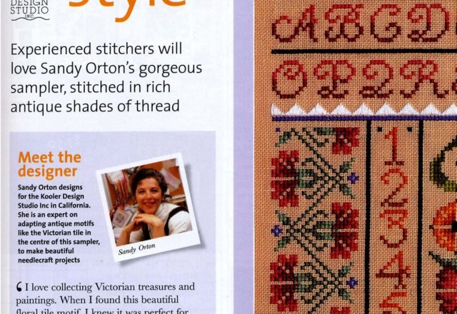 sampler with a floral theme (1)