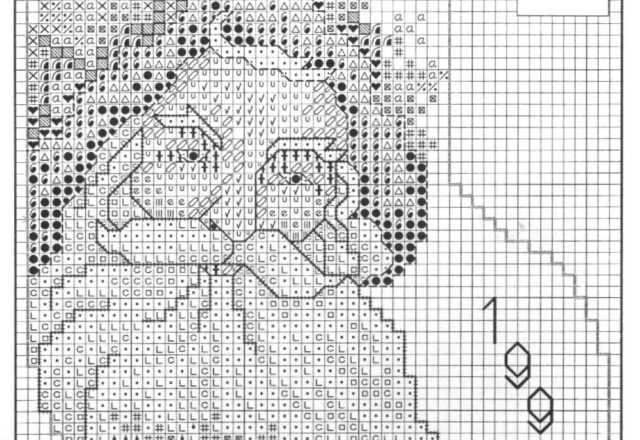 santa claus for cross stitch stocking (2)