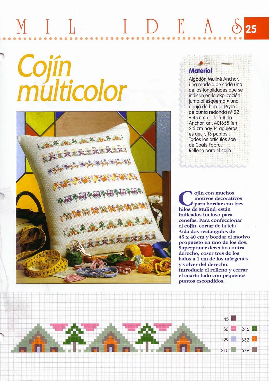 several cross-stitch borders with houses trains duck (1)