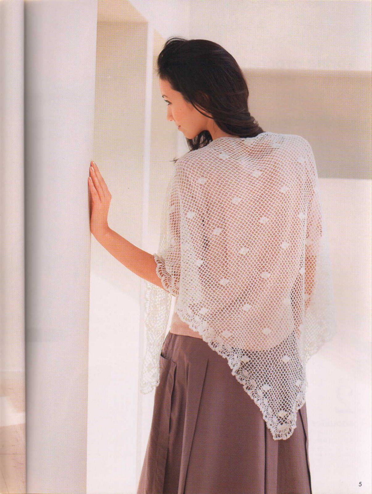 shawl crochet netted