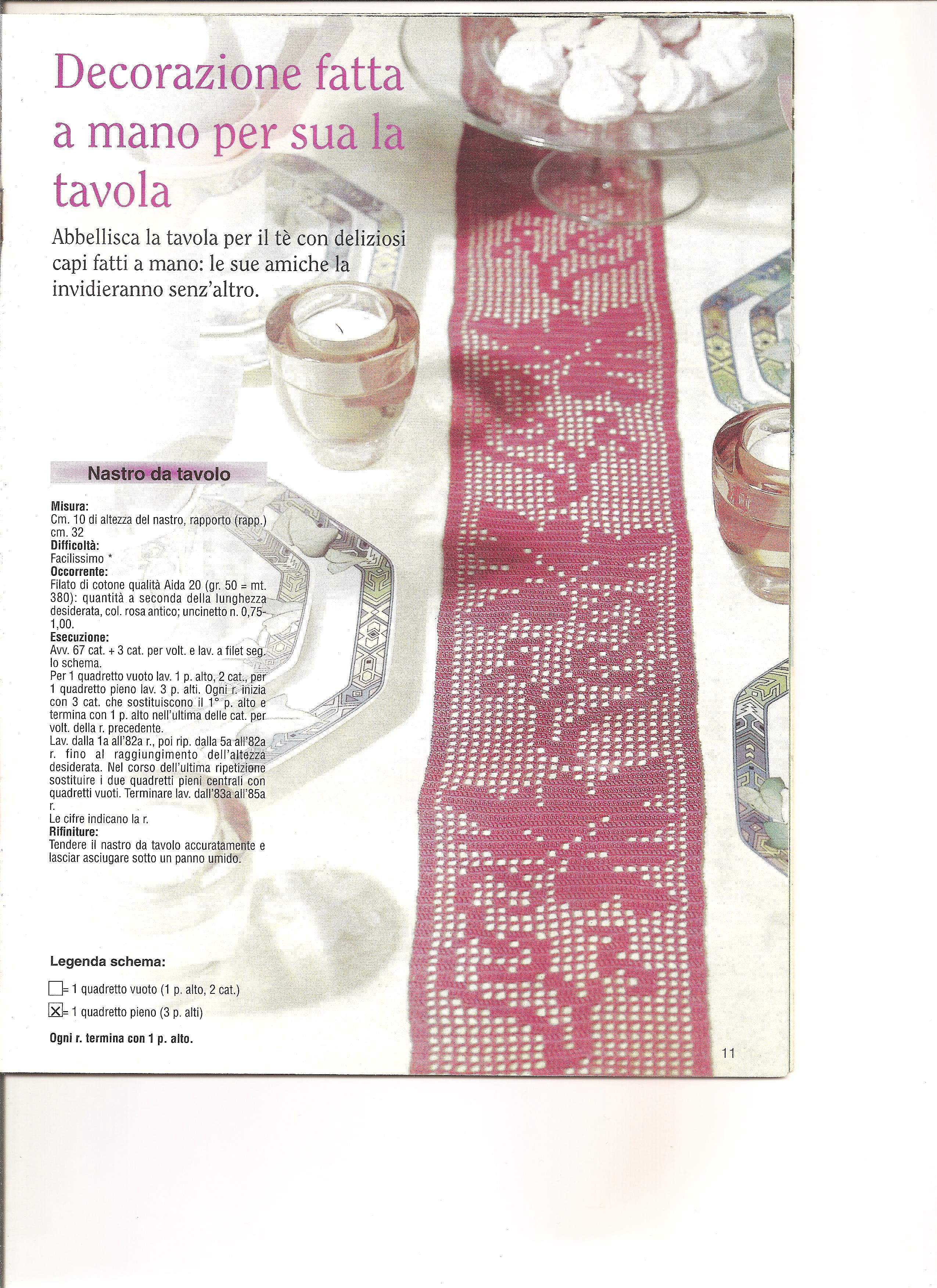 simple pink filet table runner (1)