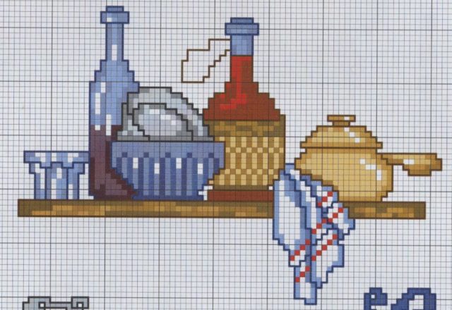 simple shelf pot bottles of wine