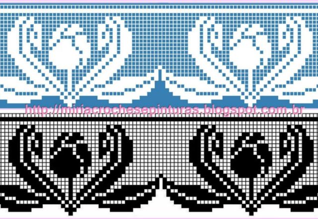 simple tulips border filet