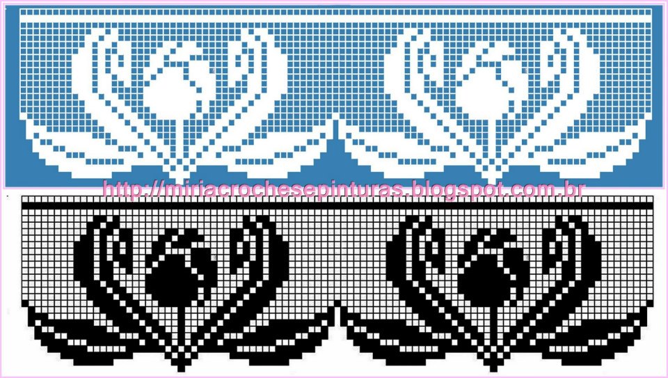 simple tulips border filet