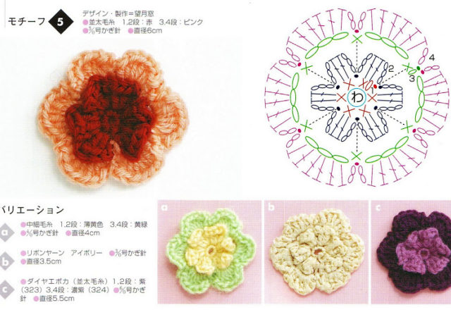 simple two-tone flower