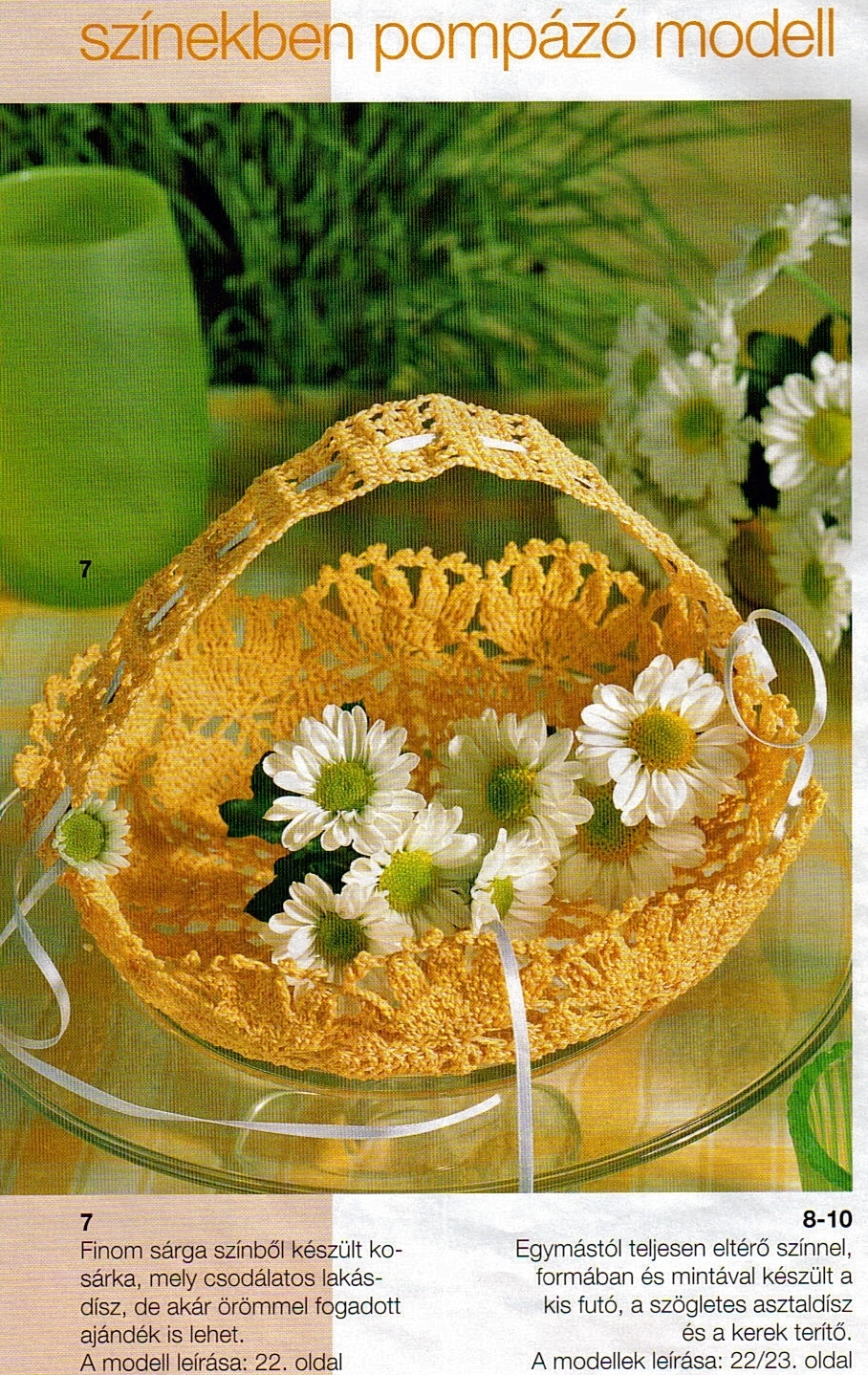 simple wedding favor basket starched crochet (1)