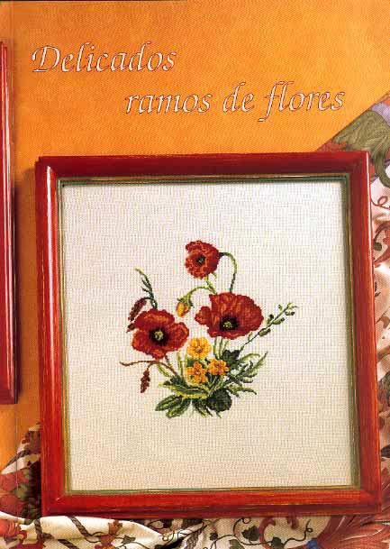 small cross-stitch picture with red poppies (1)