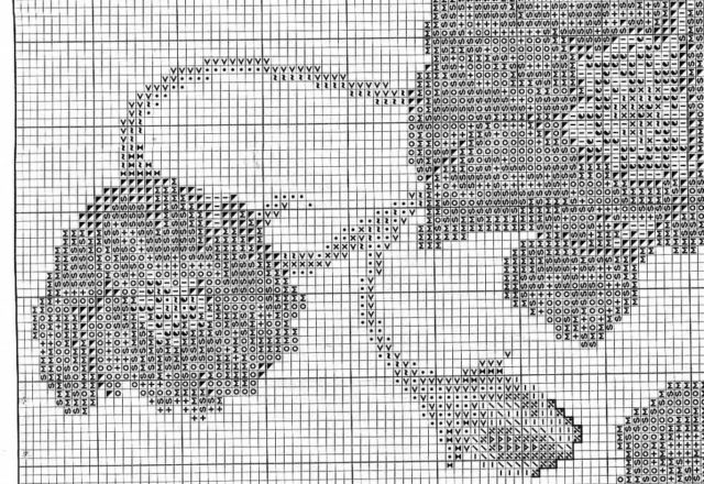 small cross-stitch picture with red poppies (2)