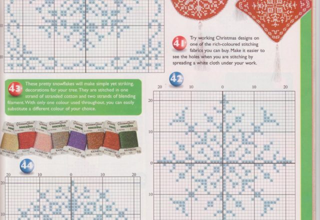 snowflakes cross stitch patterns