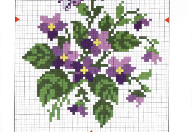 squares with pansies violets and poppies (3)
