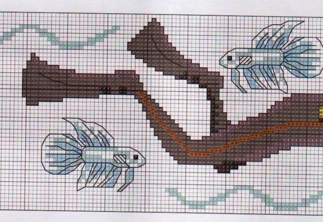 sub sea towels cross stitch (3)