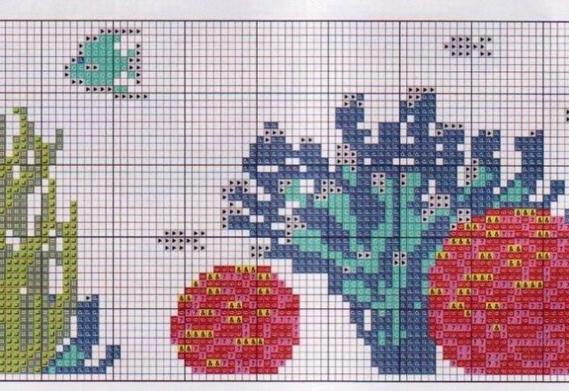 sub sea towels cross stitch (7)