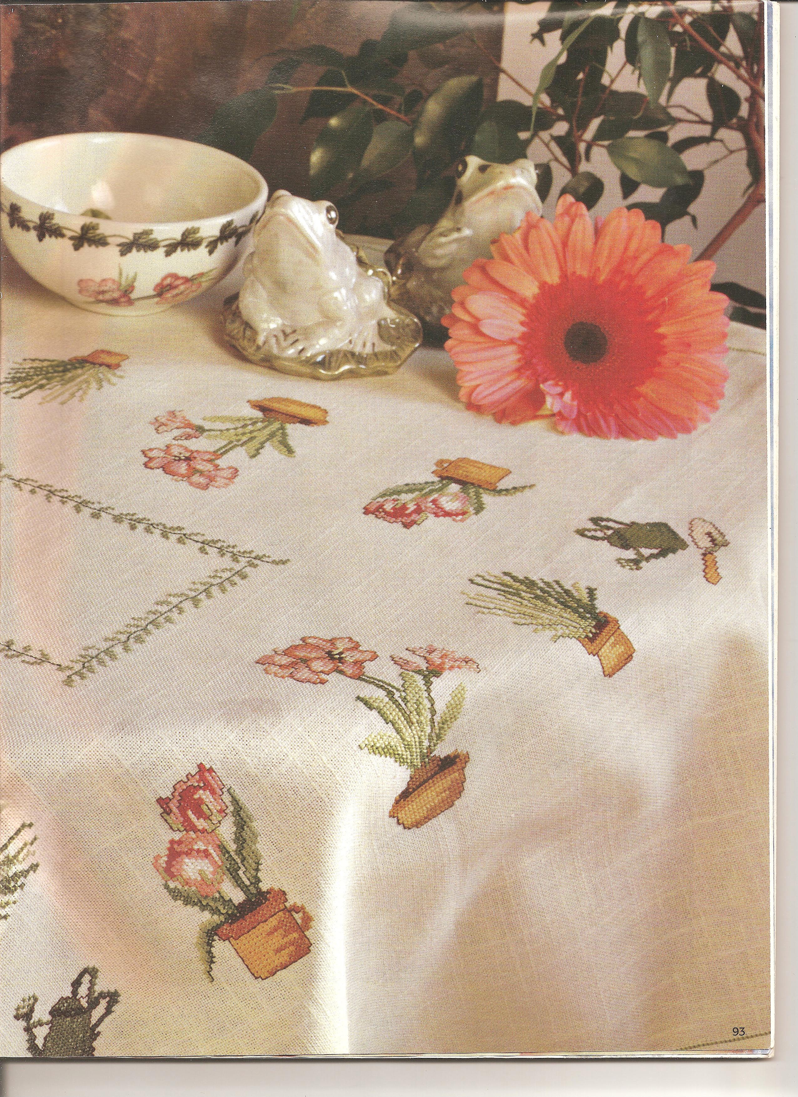 tablecloth flower pots (1)