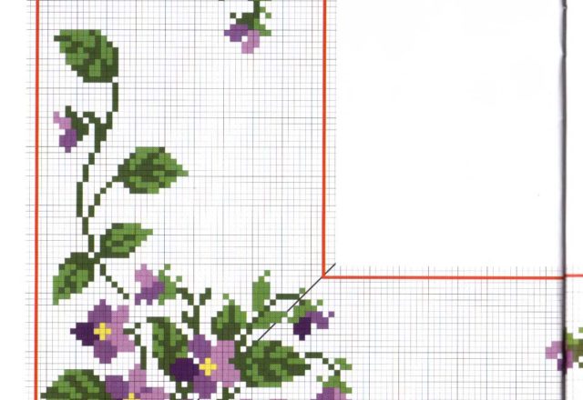 tablecloth violets flowers (3)