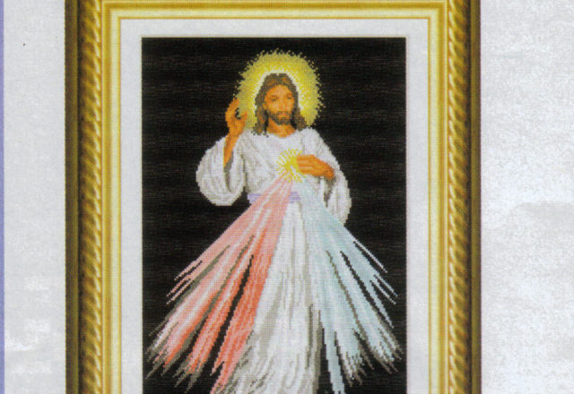 the merciful Jesus cross stitch pattern (1)