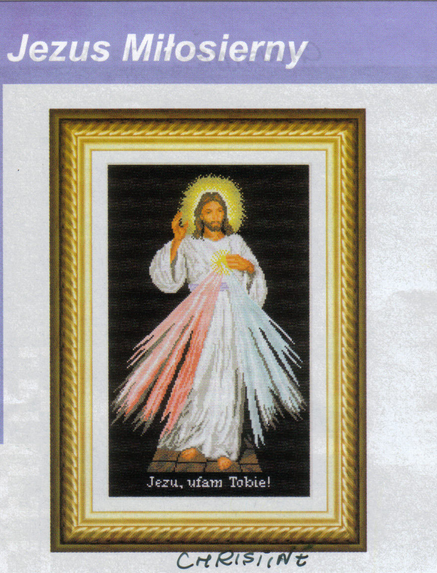 the merciful Jesus cross stitch pattern (1)