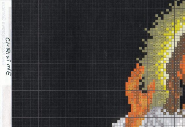 the merciful Jesus cross stitch pattern (2)