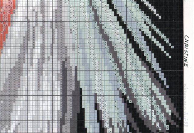 the merciful Jesus cross stitch pattern (7)