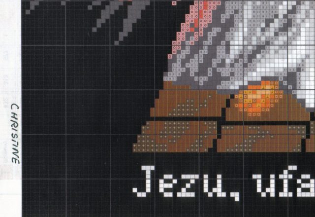 the merciful Jesus cross stitch pattern (8)