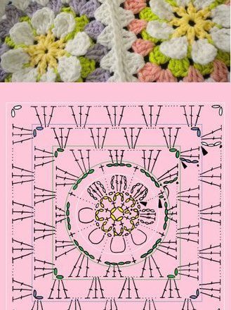 tile square cover embossed flower