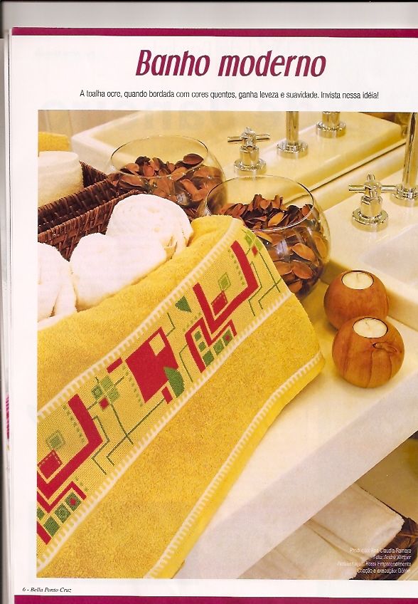 towels modern cross stitch (1)